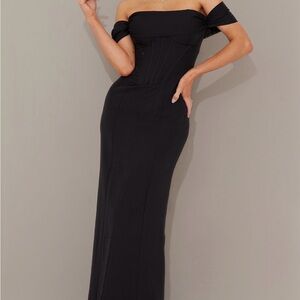 Elegant Black Off-Shoulder Dress